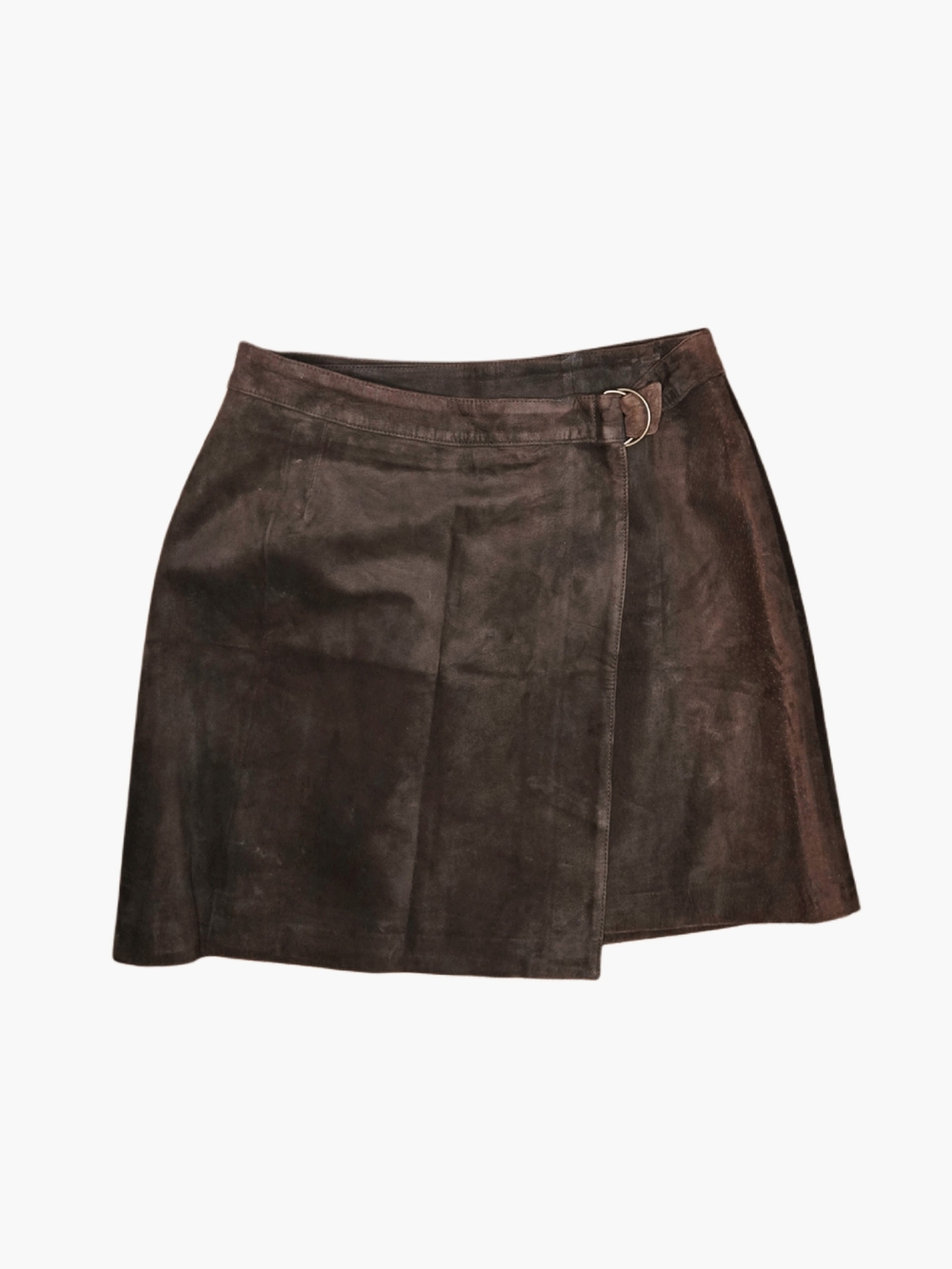Ann Taylor Dark Brown Suede Mini Skirt